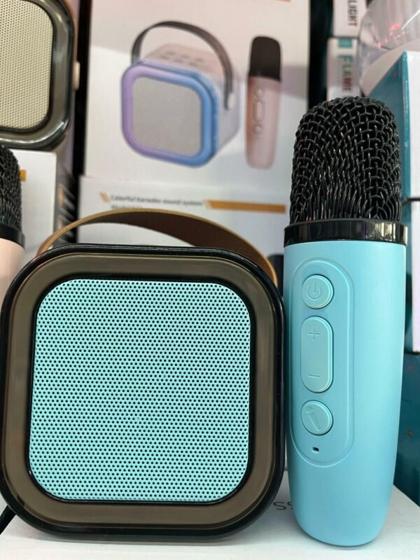 Parlante Bluetooth Luz Portatil Usb + Microfono Karaoke Modelo k12 - Image 6